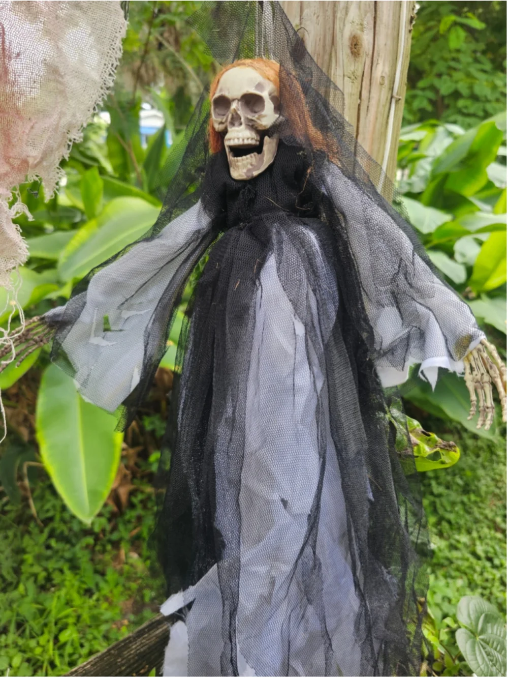 Vintage Halloween Hanging Ghoul & Grim Reaper Decor